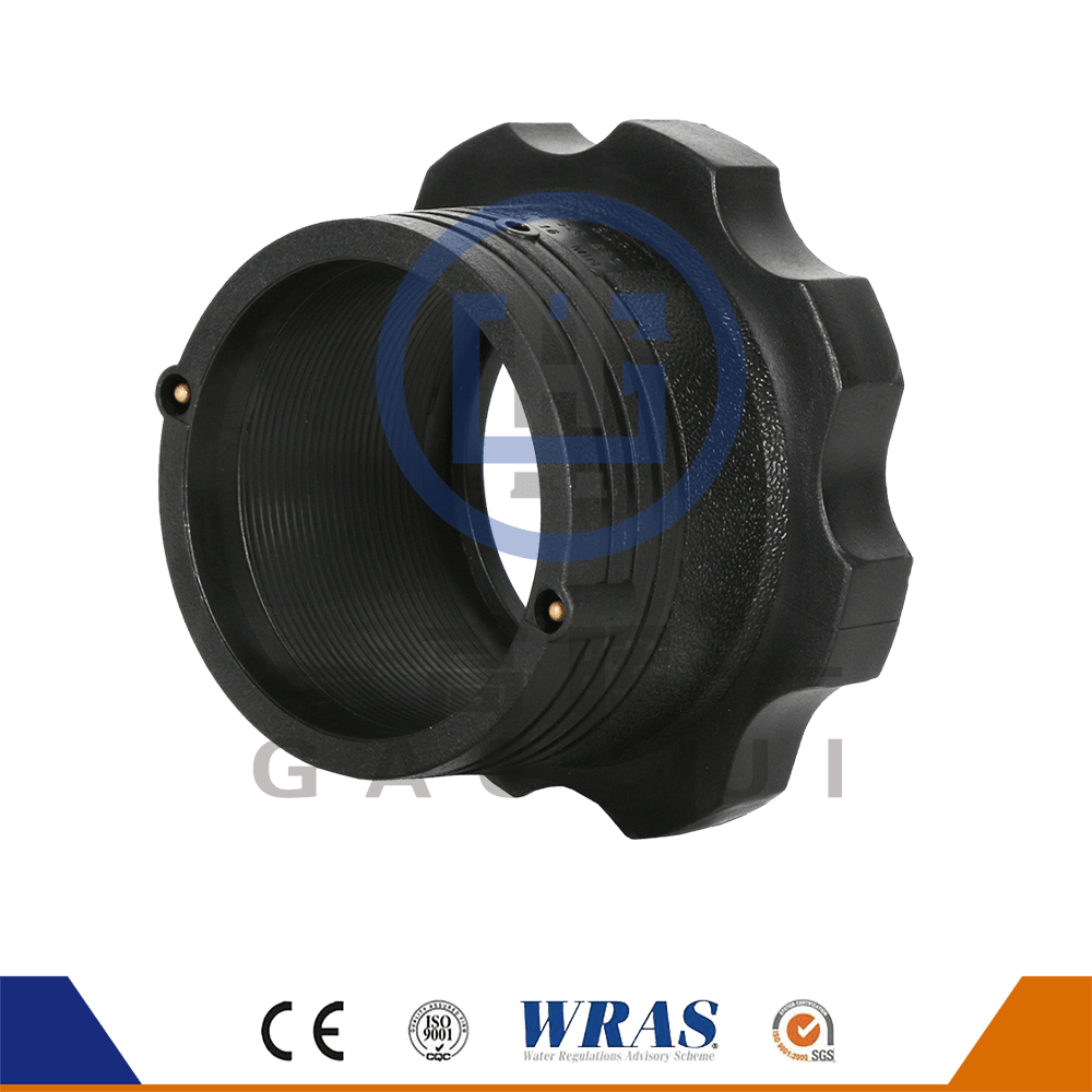 HDPE Moldeado Electro Fusion Blange Blange Trob End de brida de brida para suministro de agua