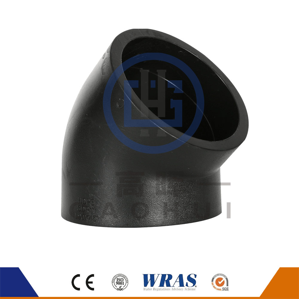 HDPE Socket Fusion 45 ° Codo