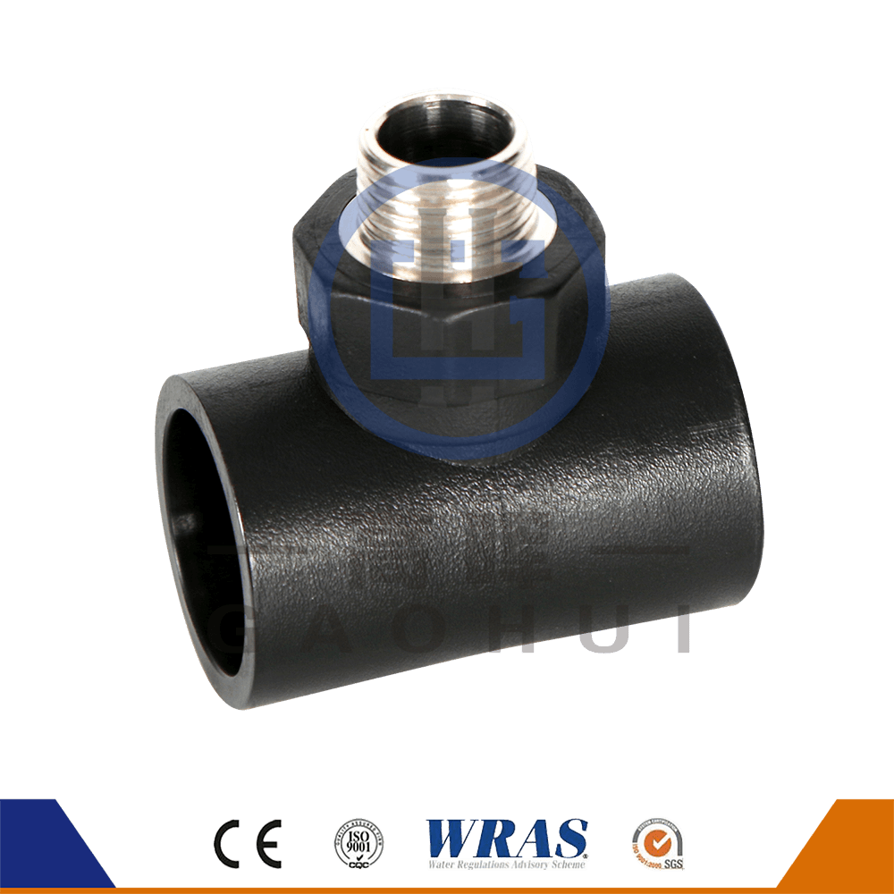 TEE de hilo masculino HDPE