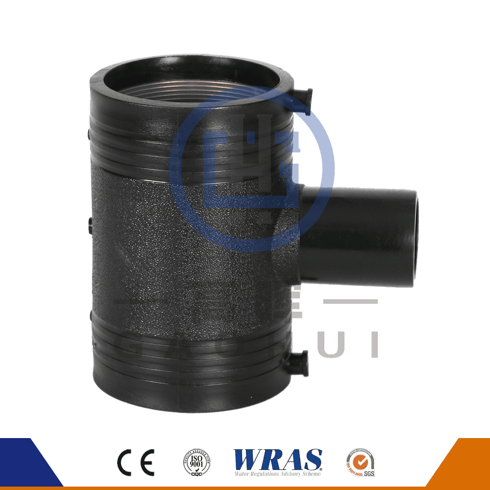 Reductor de TEE de TEE de reducción de electro fusión moldeada por HDPE para el suministro de agua