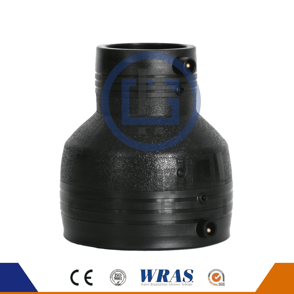 Acoplamiento de acoplador de acoplador de reducción de electrofusión moldeada HDPE