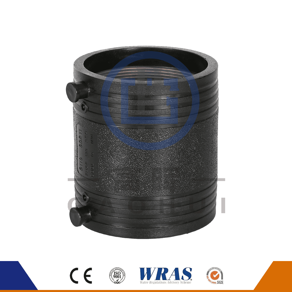 Adaptador de acoplamiento de acoplador de iguales acopladores de electro fusión HDPE para el suministro de agua