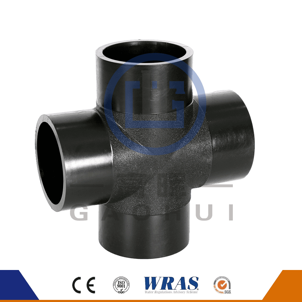 HDPE Butt Fusion Cross TEE Cross igual a tubería de agua